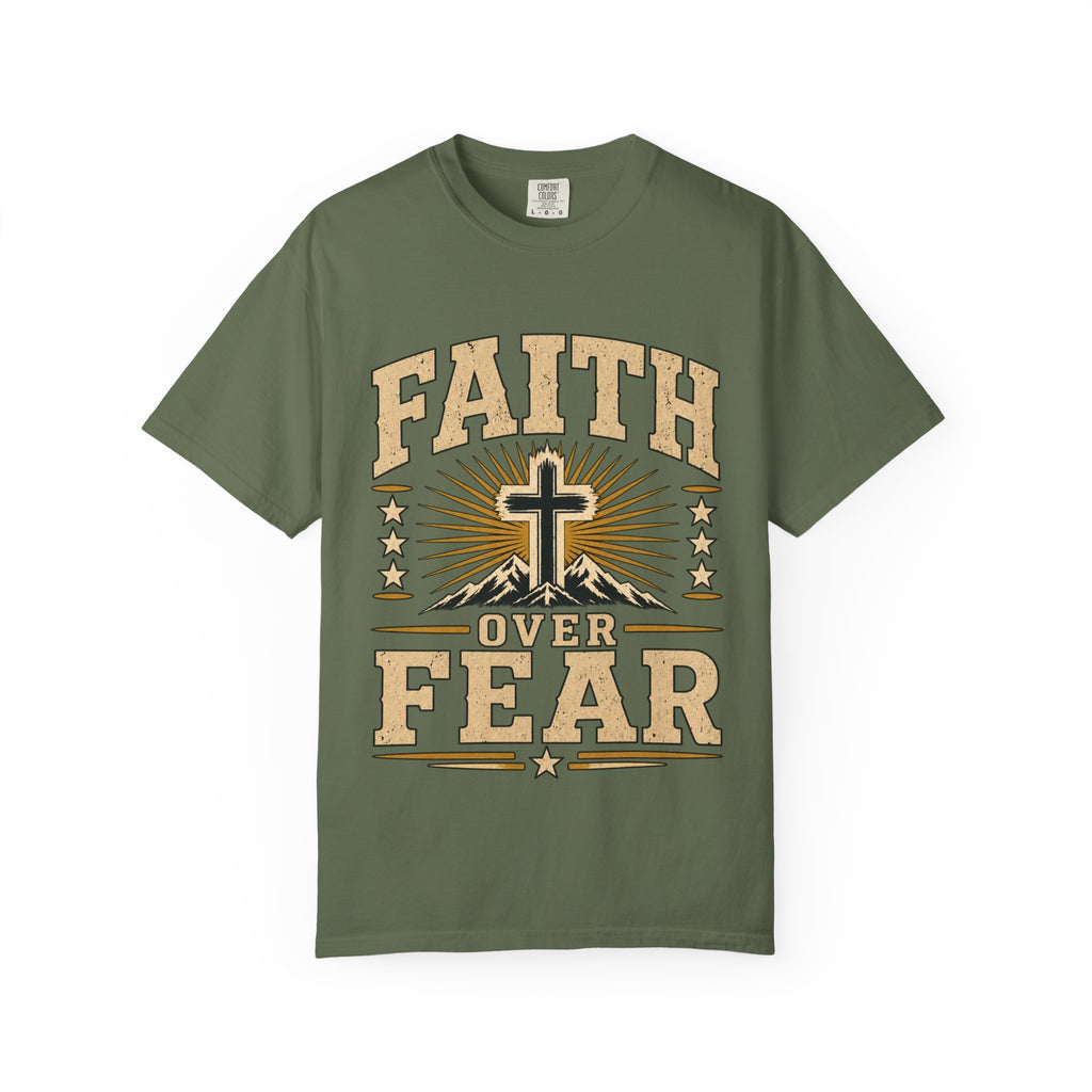 Faith Over Fear Vintage Christian T-Shirt