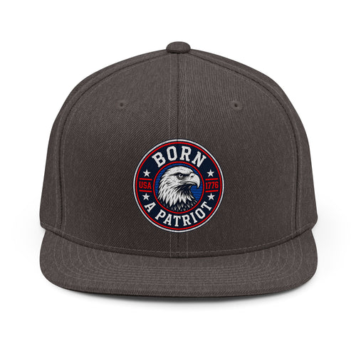 Born a Patriot Snapback | American Eagle USA 1776 Vintage Badge