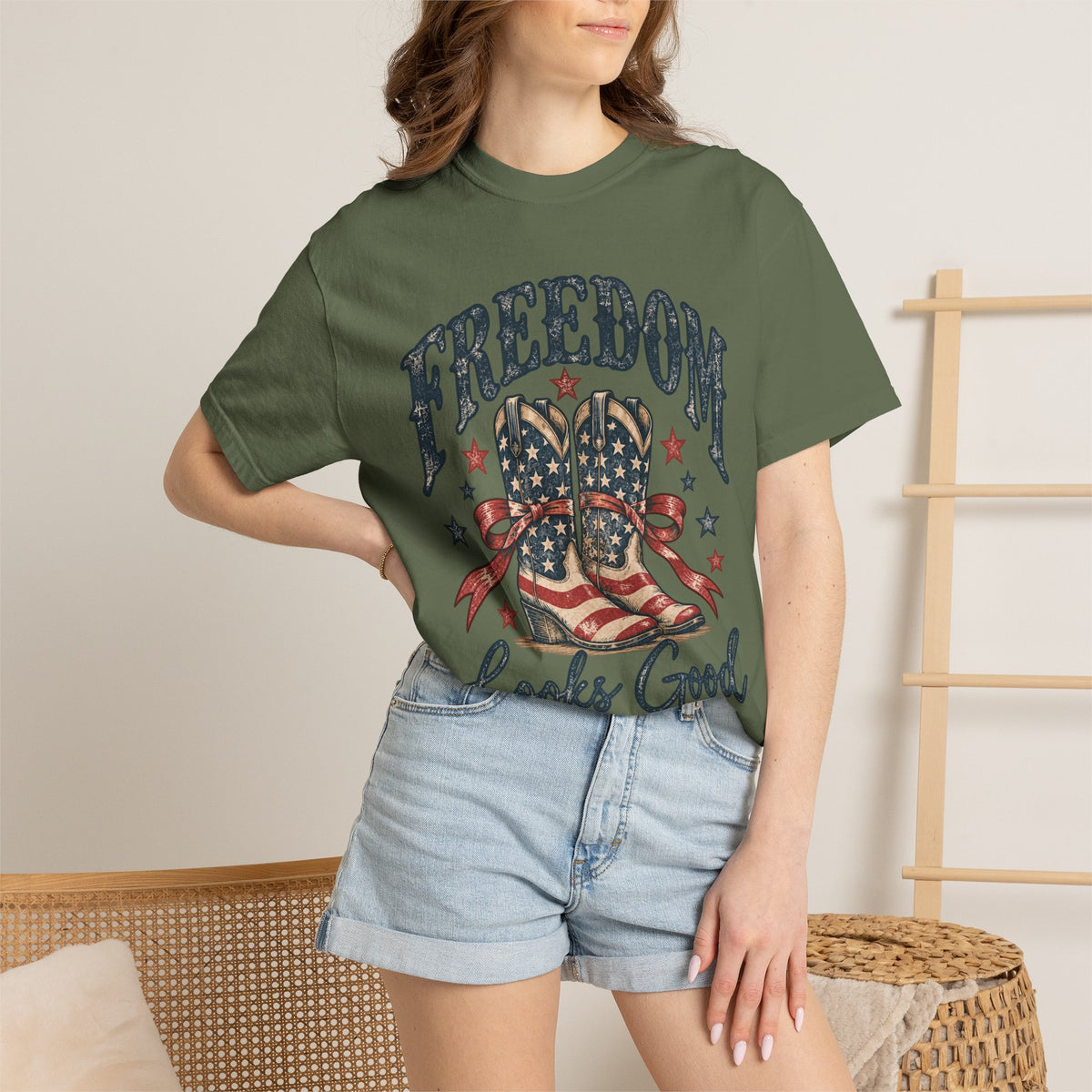 Freedom Looks Good on Me Western T-Shirt