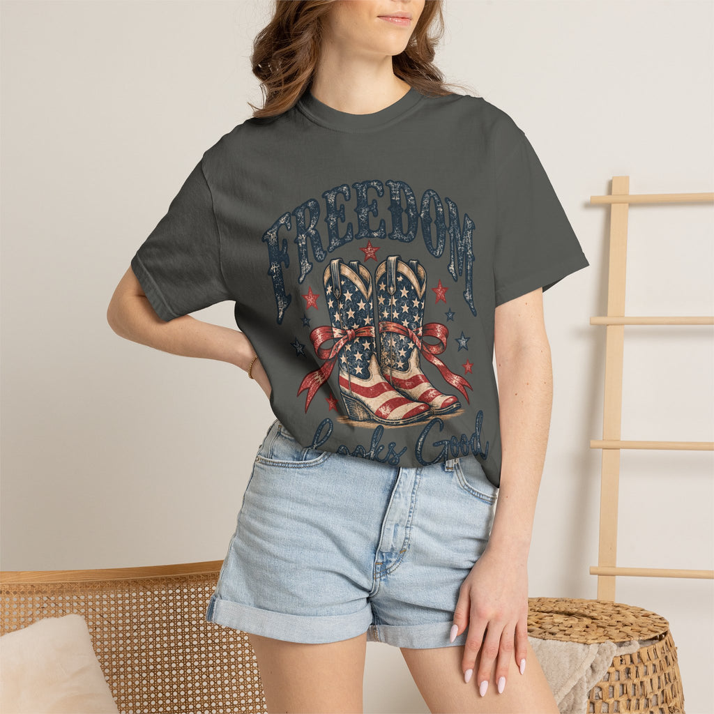 Freedom Looks Good on Me Western T-Shirt