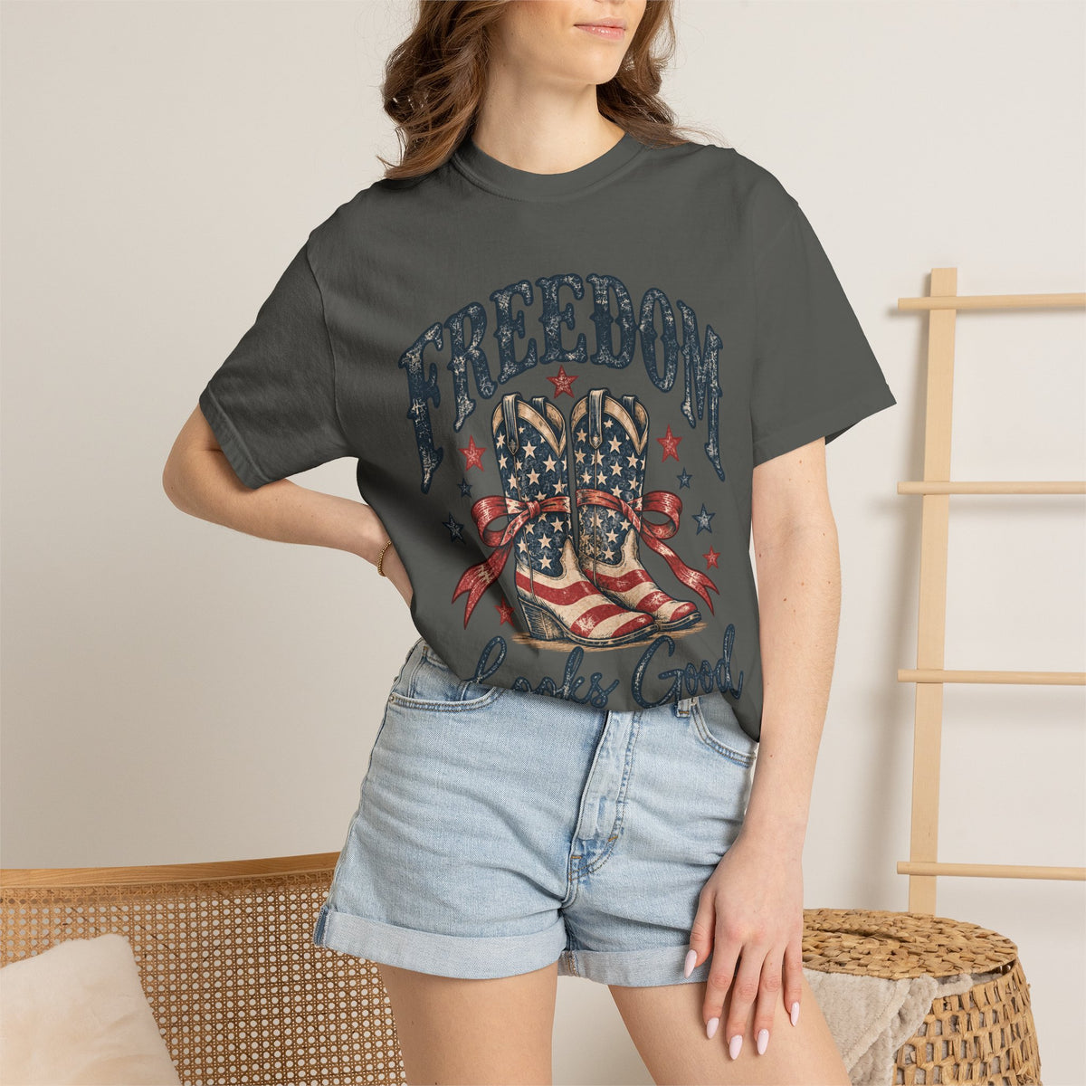 Freedom Looks Good on Me Western T-Shirt
