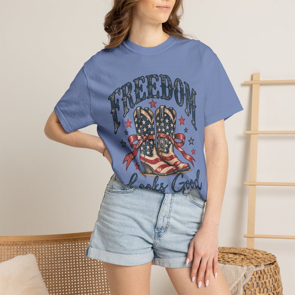 Freedom Looks Good on Me Western T-Shirt