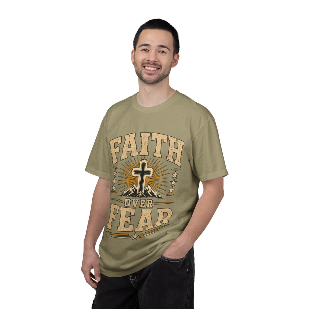 Faith Over Fear Vintage Christian T-Shirt
