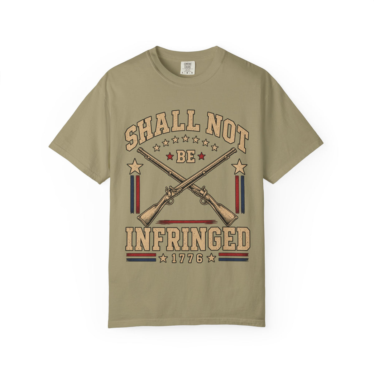 Shall Not Be Infringed 1776, Rifle Crossed Graphic T-Shirt
