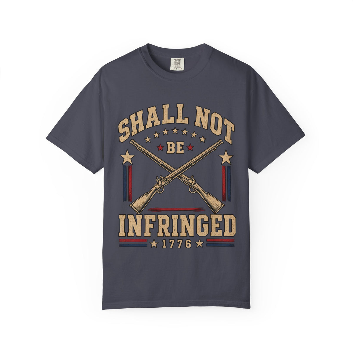 Shall Not Be Infringed 1776, Rifle Crossed Graphic T-Shirt