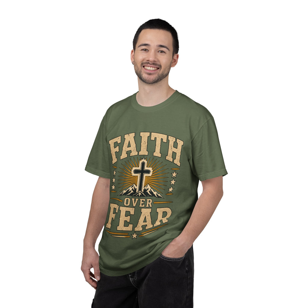 Faith Over Fear Vintage Christian T-Shirt