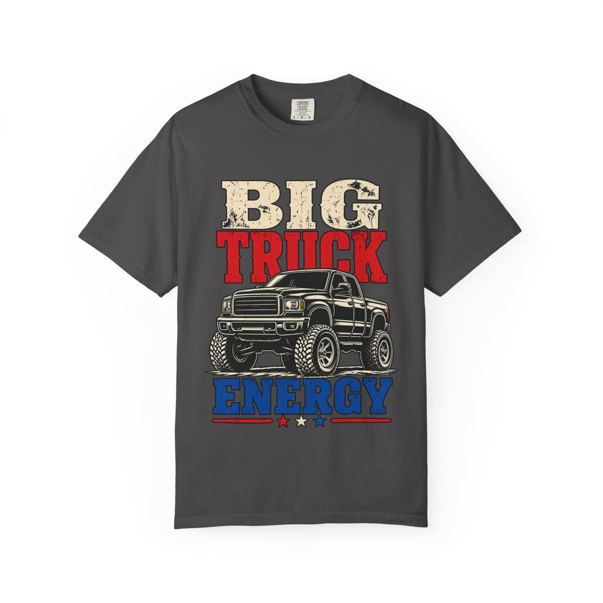 Big Truck Energy T-shirt | Vintage Pickup Truck Graphic, Patriotic Colors