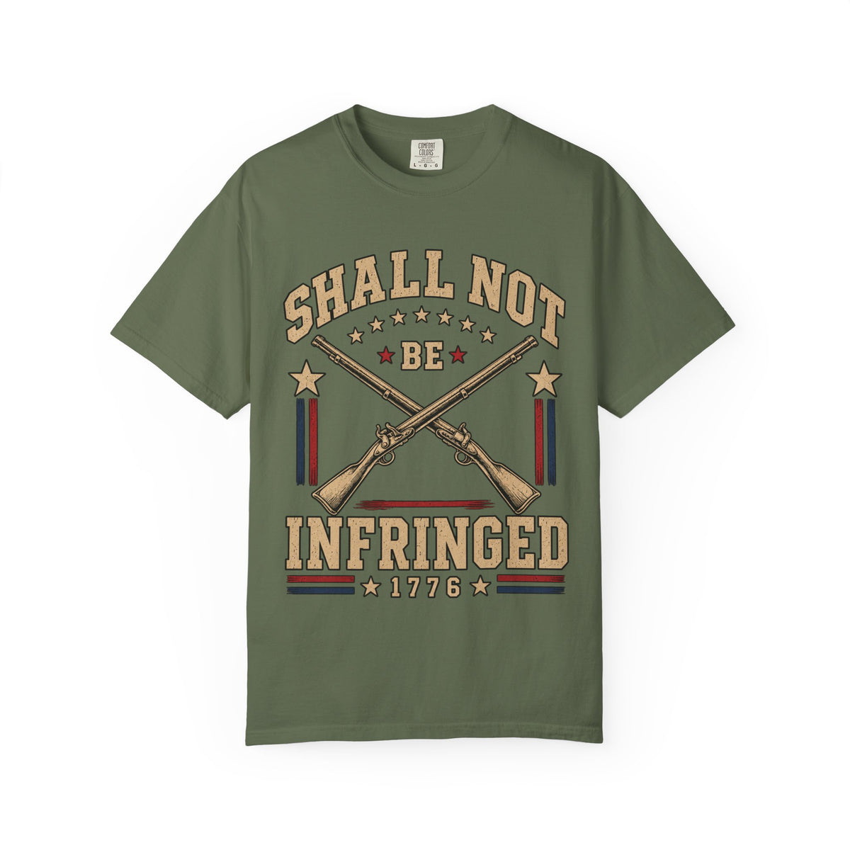 Shall Not Be Infringed 1776, Rifle Crossed Graphic T-Shirt