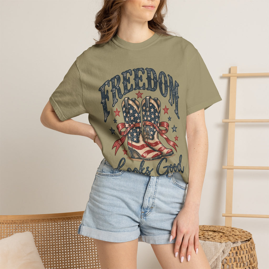 Freedom Looks Good on Me Western T-Shirt