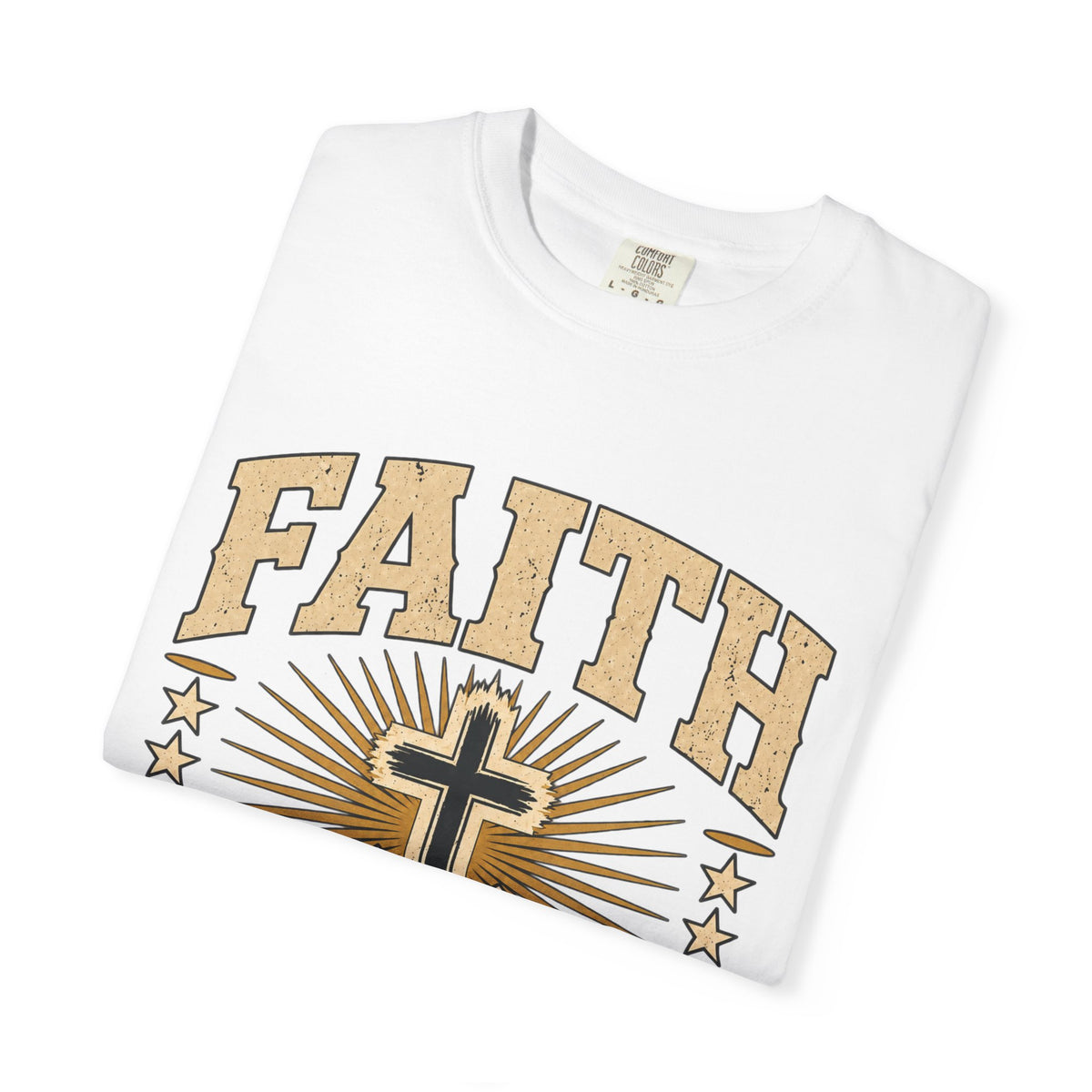 Faith Over Fear cross design T-Shirt | Christian faith graphic tee