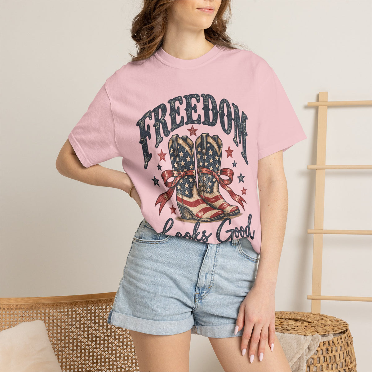 Freedom Looks Good on Me Western T-Shirt