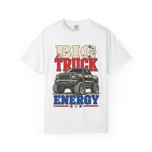 Big Truck Energy T-shirt | Vintage Pickup Truck Graphic, Patriotic Colors