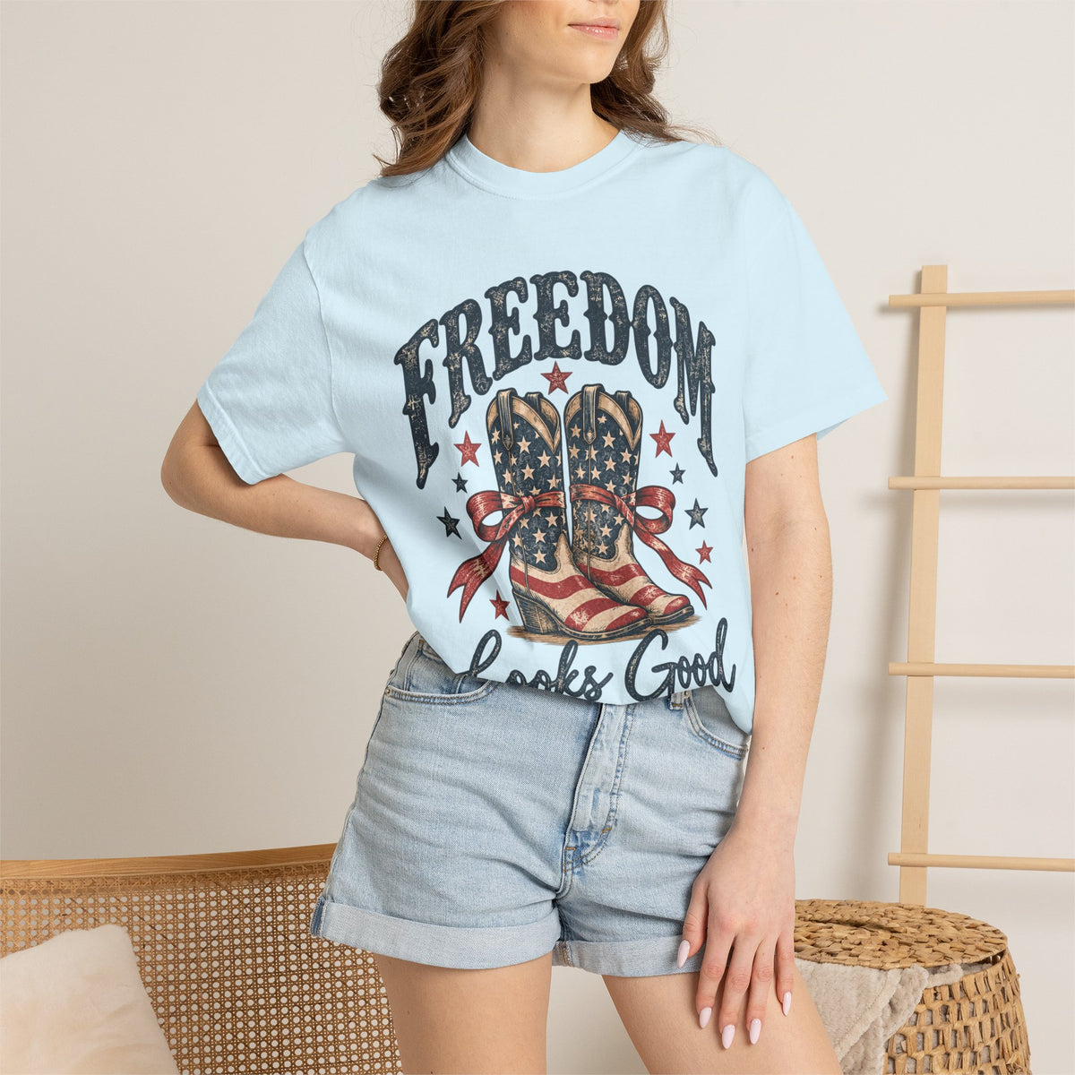 Freedom Looks Good on Me Western T-Shirt