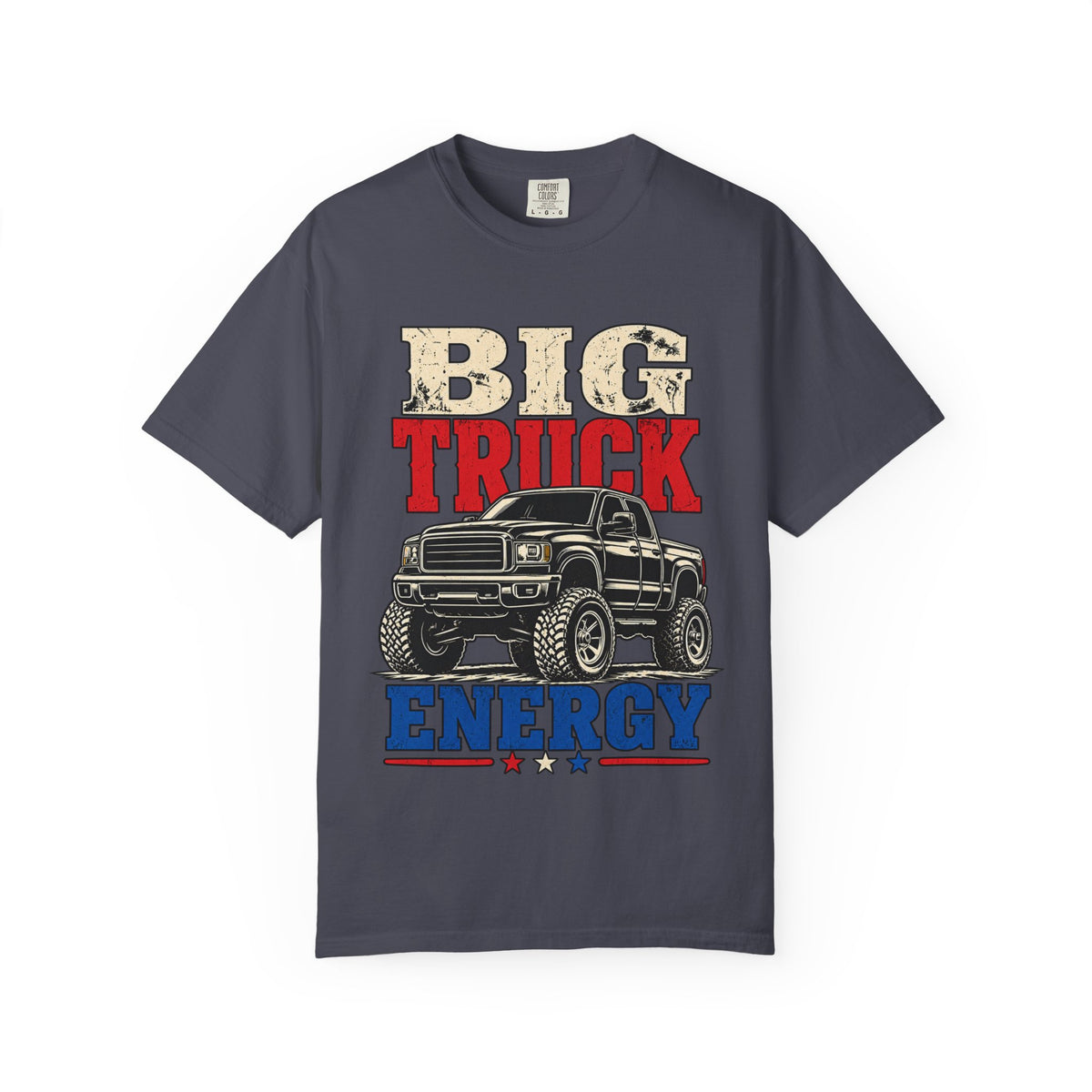 Big Truck Energy T-shirt | Vintage Pickup Truck Graphic, Patriotic Colors